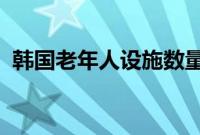 韩国老年人设施数量大增，托儿所数量锐减