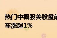 热门中概股美股盘前涨跌不一，蔚来、小鹏汽车涨超1%