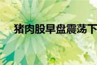 猪肉股早盘震荡下跌，华统股份跌近5%