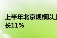 上半年北京规模以上工业企业实现利润同比增长11%