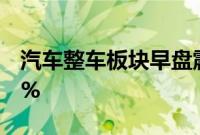 汽车整车板块早盘震荡下挫，海马汽车跌超5%