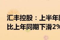 汇丰控股：上半年除税后利润为177亿美元，比上年同期下滑2%