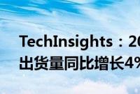 TechInsights：2024年Q2全球笔记本电脑出货量同比增长4%