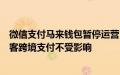 微信支付马来钱包暂停运营？回应称区域业务调整，中国游客跨境支付不受影响