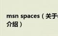 msn spaces（关于msn spaces的基本详情介绍）