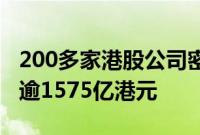 200多家港股公司密集出手，年内回购额合计逾1575亿港元