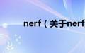 nerf（关于nerf的基本详情介绍）