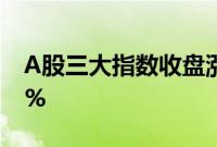 A股三大指数收盘涨跌不一，我爱我家跌超6%