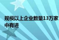 规模以上企业数量13万家，上半年我国机械工业经济运行稳中有进