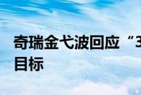 奇瑞金弋波回应“345”策略：只是绩效管理目标