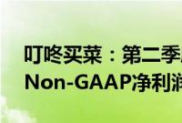 叮咚买菜：第二季度GMV同比增长16.8%，Non-GAAP净利润超亿元