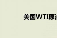 美国WTI原油周二收高0.4%