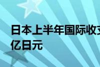 日本上半年国际收支经常项目顺差为126817亿日元