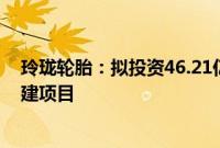 玲珑轮胎：拟投资46.21亿元开展境外（塞尔维亚）投资扩建项目