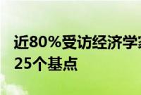 近80%受访经济学家预计美联储9月只会降息25个基点