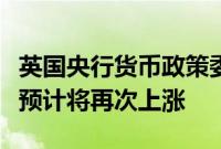 英国央行货币政策委员曼恩：商品和服务价格预计将再次上涨