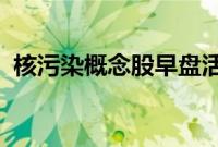 核污染概念股早盘活跃，北化股份触及涨停