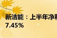 新洁能：上半年净利润2.18亿元，同比增长47.45%