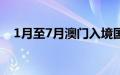 1月至7月澳门入境国际旅客同比增122%