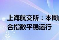 上海航交所：本周内贸运力持续外流 沿海综合指数平稳运行