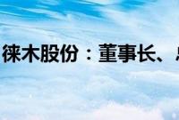 徕木股份：董事长、总经理被立案调查并留置