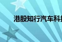 港股知行汽车科技午后拉升涨超26%