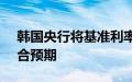 韩国央行将基准利率维持在3.50%不变，符合预期