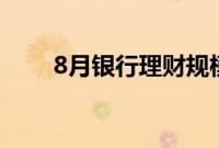 8月银行理财规模和收益率双双回落