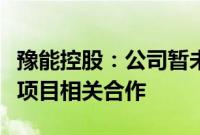 豫能控股：公司暂未与富士康开展新能源汽车项目相关合作