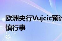 欧洲央行Vujcic预计会渐进降息，并提醒须谨慎行事