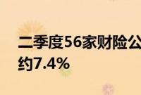 二季度56家财险公司车均保费均值环比上升约7.4%