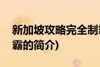 新加坡攻略完全制霸(关于新加坡攻略完全制霸的简介)