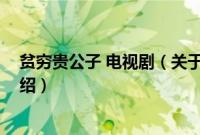 贫穷贵公子 电视剧（关于贫穷贵公子 电视剧的基本详情介绍）