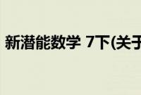 新潜能数学 7下(关于新潜能数学 7下的简介)