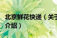 北京鲜花快递（关于北京鲜花快递的基本详情介绍）