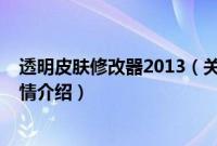 透明皮肤修改器2013（关于透明皮肤修改器2013的基本详情介绍）