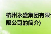 杭州永盛集团有限公司(关于杭州永盛集团有限公司的简介)