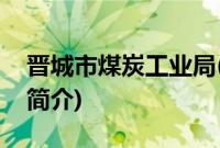 晋城市煤炭工业局(关于晋城市煤炭工业局的简介)