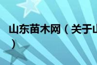 山东苗木网（关于山东苗木网的基本详情介绍）