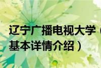 辽宁广播电视大学（关于辽宁广播电视大学的基本详情介绍）