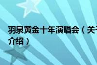 羽泉黄金十年演唱会（关于羽泉黄金十年演唱会的基本详情介绍）