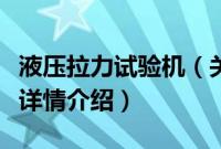 液压拉力试验机（关于液压拉力试验机的基本详情介绍）