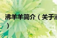 沸羊羊简介（关于沸羊羊简介的基本详情介绍）