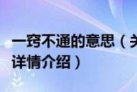 一窍不通的意思（关于一窍不通的意思的基本详情介绍）