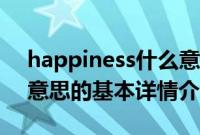 happiness什么意思（关于happiness什么意思的基本详情介绍）