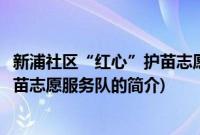 新浦社区“红心”护苗志愿服务队(关于新浦社区“红心”护苗志愿服务队的简介)