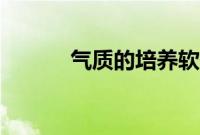 气质的培养软件（气质的培养）