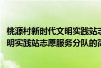 桃源村新时代文明实践站志愿服务分队(关于桃源村新时代文明实践站志愿服务分队的简介)