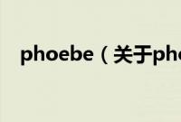 phoebe（关于phoebe的基本详情介绍）