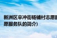 新洲区辛冲街杨铺村志愿服务队(关于新洲区辛冲街杨铺村志愿服务队的简介)